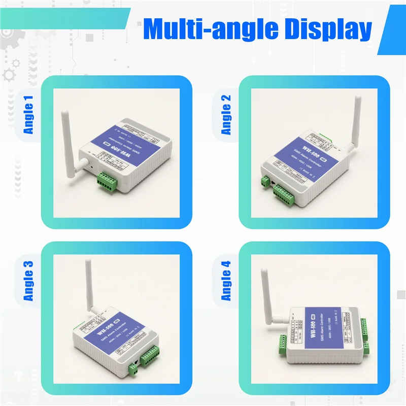 

PHILE-APP Control WH-500-EU GSM 4G Gate Door Opener Relay Switch Remote Controller Wireless Alarm Controller