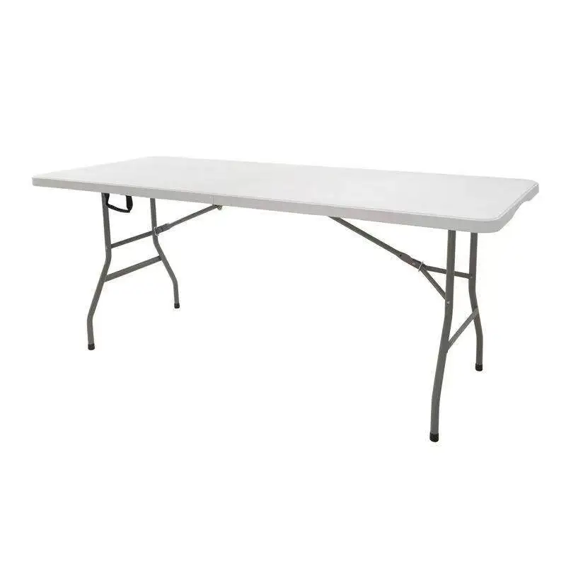 Outdoor folding table household folding table and chairs portable stall rectangular dining plastic