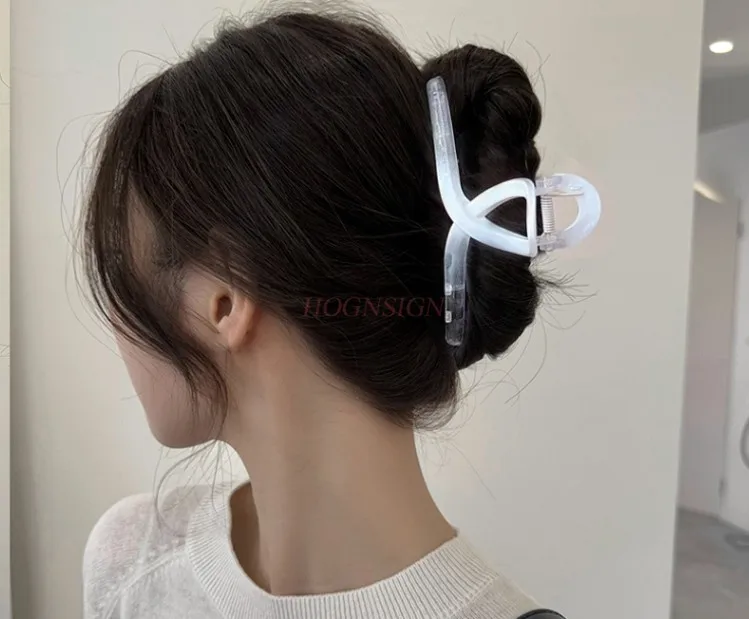 Ink style oversized grip clip with high hair volume, high-end feel, large clip headwear, hair clip