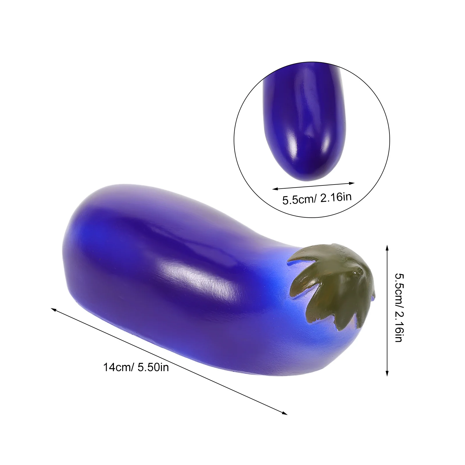 في الهواء الطلق مقاومة الطقس وهمية الباذنجان حديقة ساحة فناء مفتاح تخزين تمثال راتنج مقاوم للماء للأمن الخارجي #6