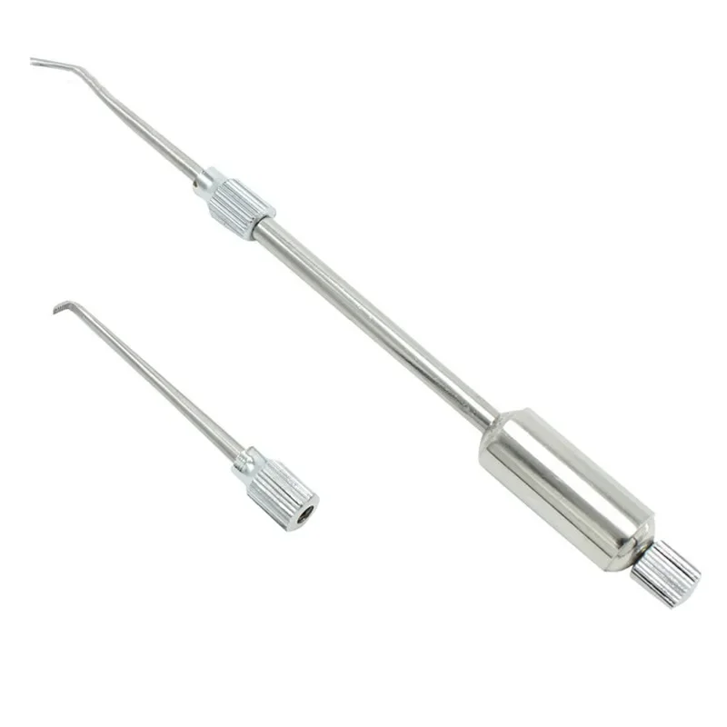 Stainless Steel Dental Crown Remover Kit Manual Single Handed Gun Set with Tips for Dentist Surgical Equipment Tools