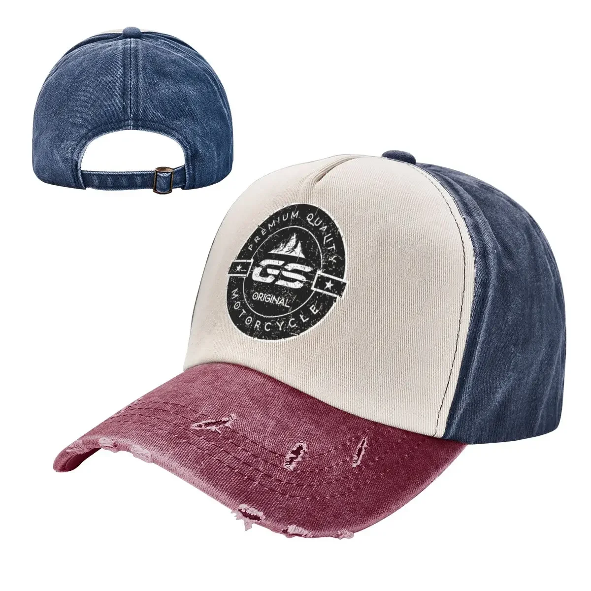 Vintage Motorbike Adventure Enduro Baseball Cap Unisex Distressed  Washed Headwear GS Moto Summer Unstructured Soft Cap Hat