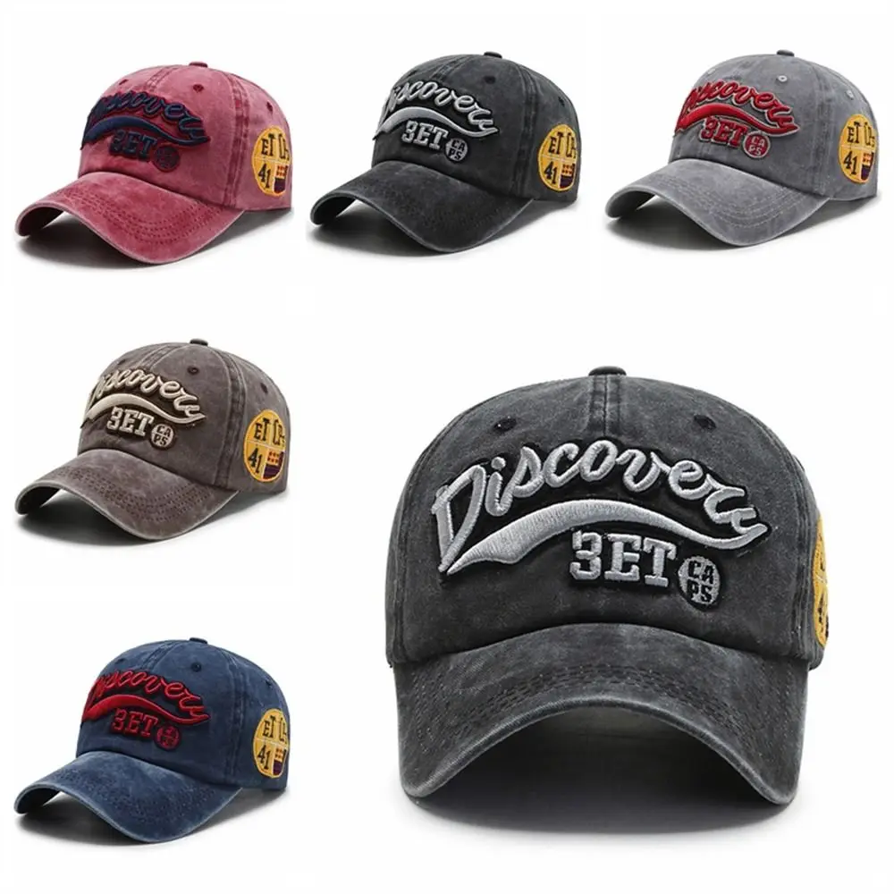 

Dad Hat Embroidery Letter Baseball Cap Vintage Washed Hip Hop Hat Snapback Retro Trucker Hat Women Men