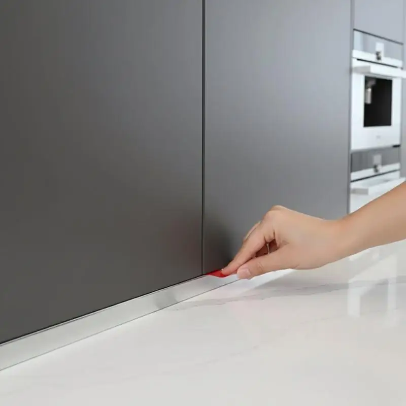 Wall Molding Trim Self-Adhesive Corner Guard Line Waterproof PVC Decorative Border Strip for Tiles Countertop Wall Edging