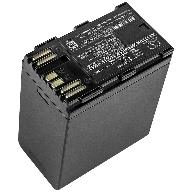 Battery for Canon CA-CP200L,EOS C70, EOS C80,EOS C200 (2600mAh / 3400mAh / 5200mAh / 6800mAh / 6800mAh / 10000mAh) 14.4V