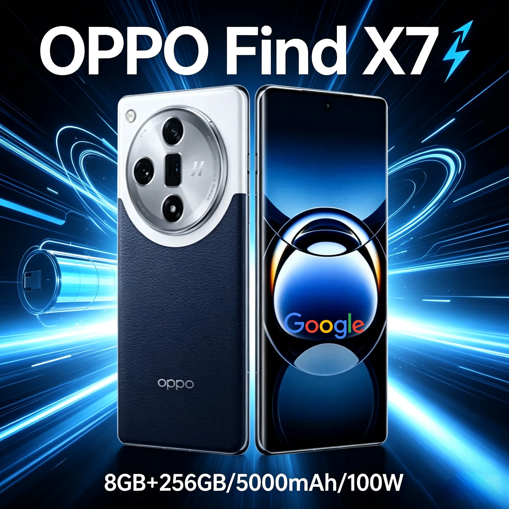 OPPO's first satellite communication mobile phone Find X7 Brand new 5G smart unlock phone 8GB+256GB/5000mAh long battery life