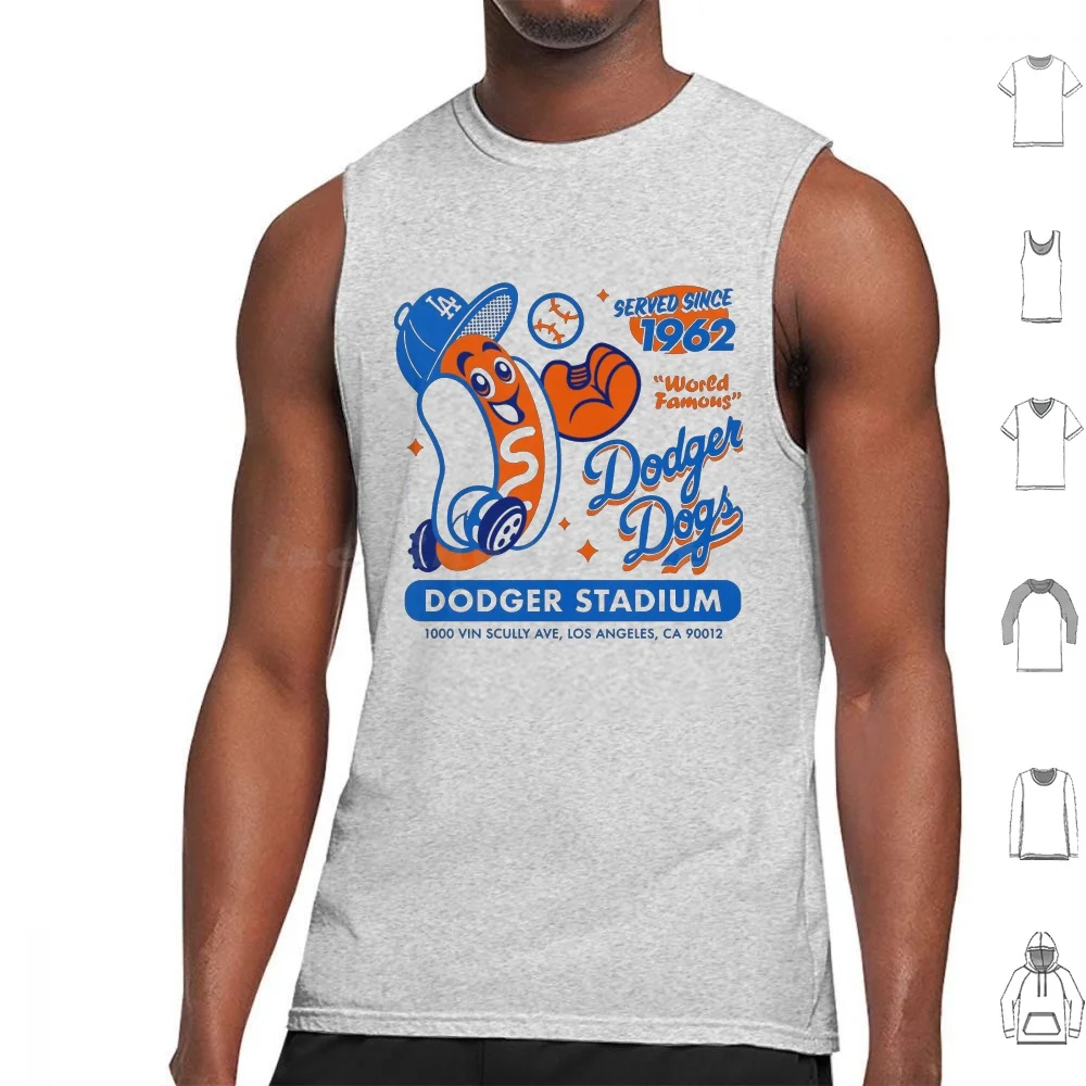 Dogs Since 1962 Tank Tops Print Cotton Baseball Baseball Cali California Los Angeles Sports Vin Scully Fan