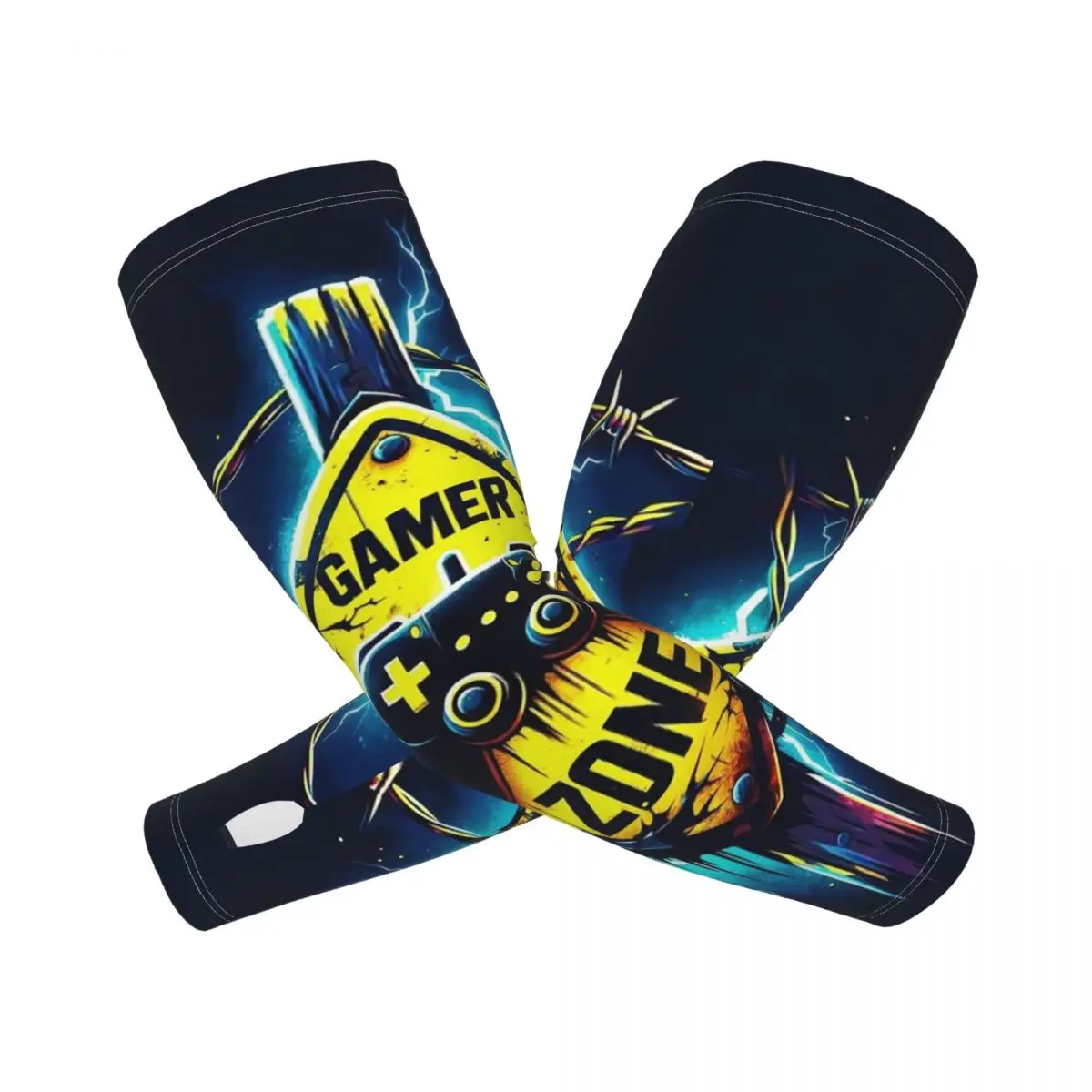 

Геймерская жизнь, игры на открытом воздухе, нарукавники, защита от солнца и ультрафиолета, летние ледяные шелковые велосипедные татуировки, рукава