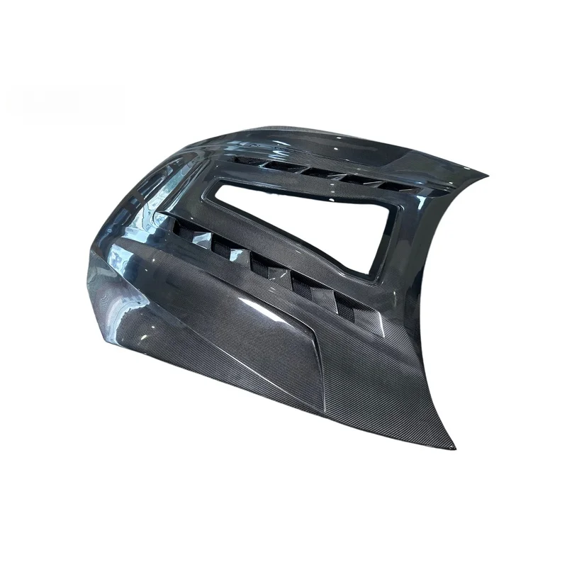 Transparent Glass Dry Carbon Fiber Hood for Lexus LC500 LC500h Heat Extraction Bonnet
