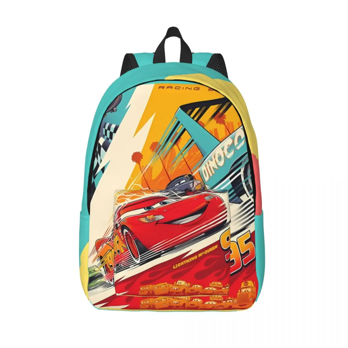 Back To School Gift Cars Sally Carrera Poster Retro Washable Kindergarten Bag lightning mcqueen Good Quality Office Workers