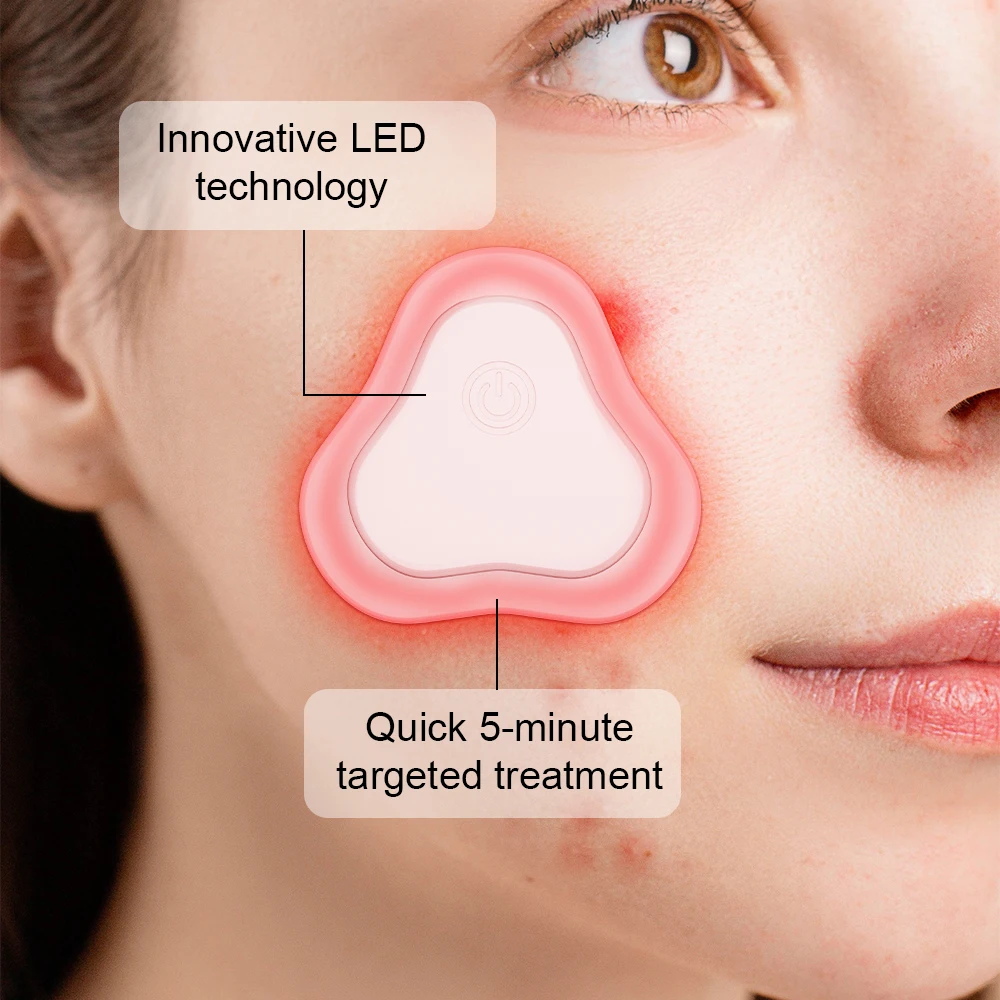 LED Acne Patches Face Beauty Device 6 Color LED Red Light Acne Patch For Pimple Blemishes Removal Skin Repair Facial Cleansing