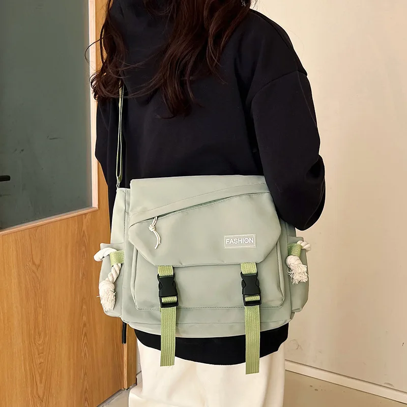 New Instagram Japanese Trendy Crossbody Bag Men's Leisure Students Shoulder Bag for Women's Fashion Sports Large Capacity Bag