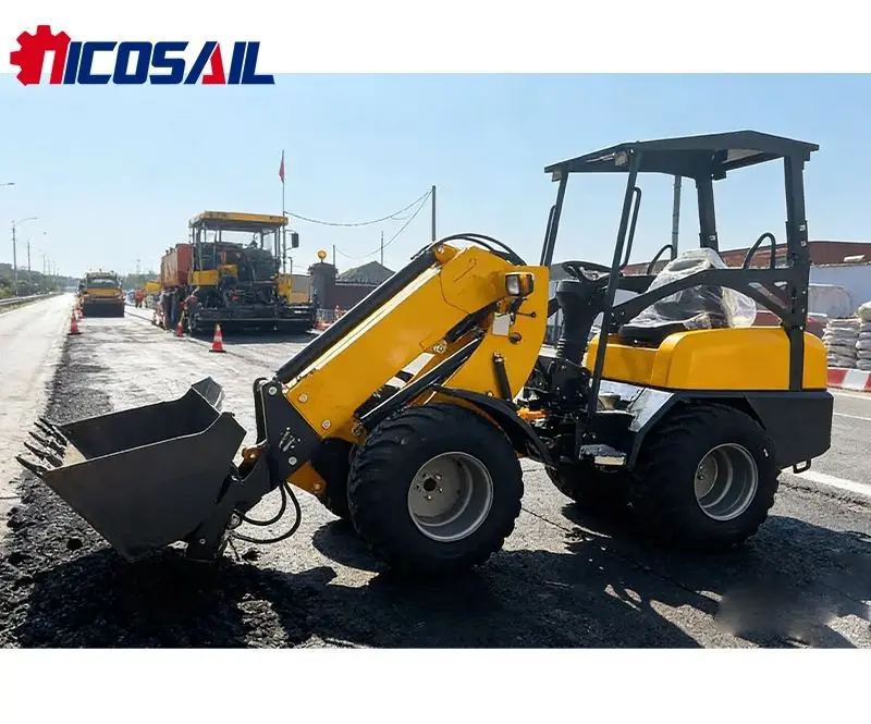 

Hot selling 2-ton earthmoving loader four-wheel drive telescopic arm loader hydraulic wheel loader
