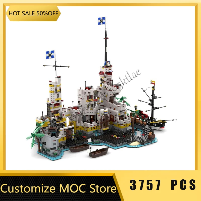 

3757PCS MOC Medieval Commander's residence Modular Model Building Blocks Sets Education Assembly Bricks Toys Kids Birthday Gift