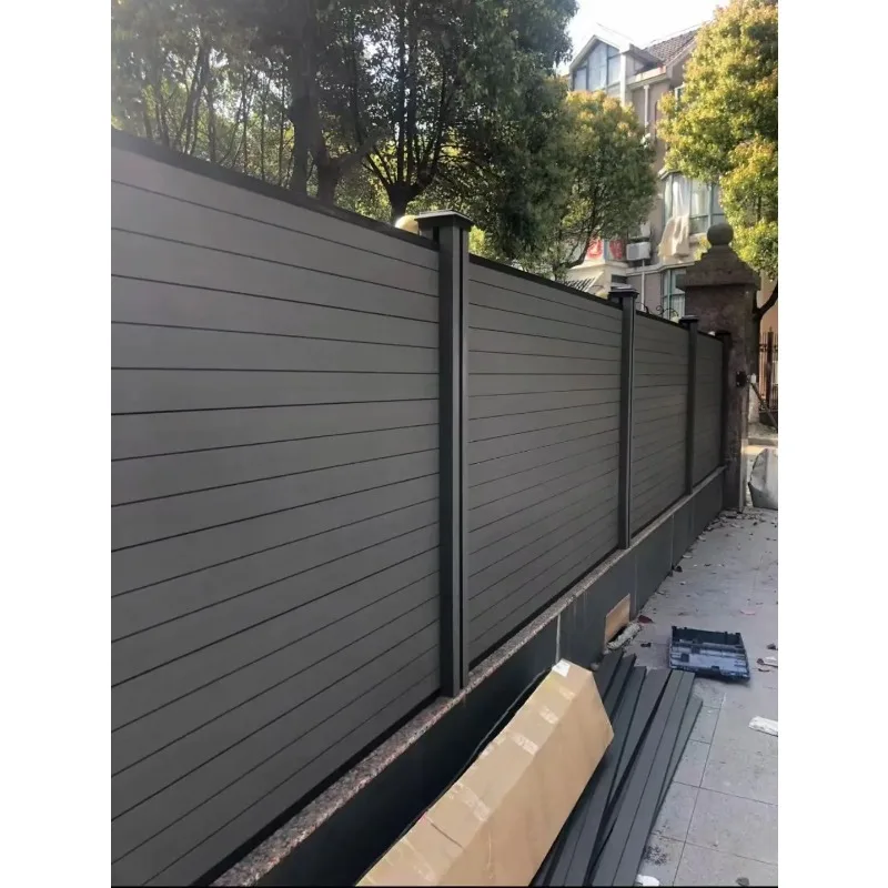 لوحة سياج WPC للخصوصية 12 مم مقاومة للأشعة فوق البنفسجية والأنماط الأبيض، نظام قفل سريع للحديقة/الفناء الخلفي #4