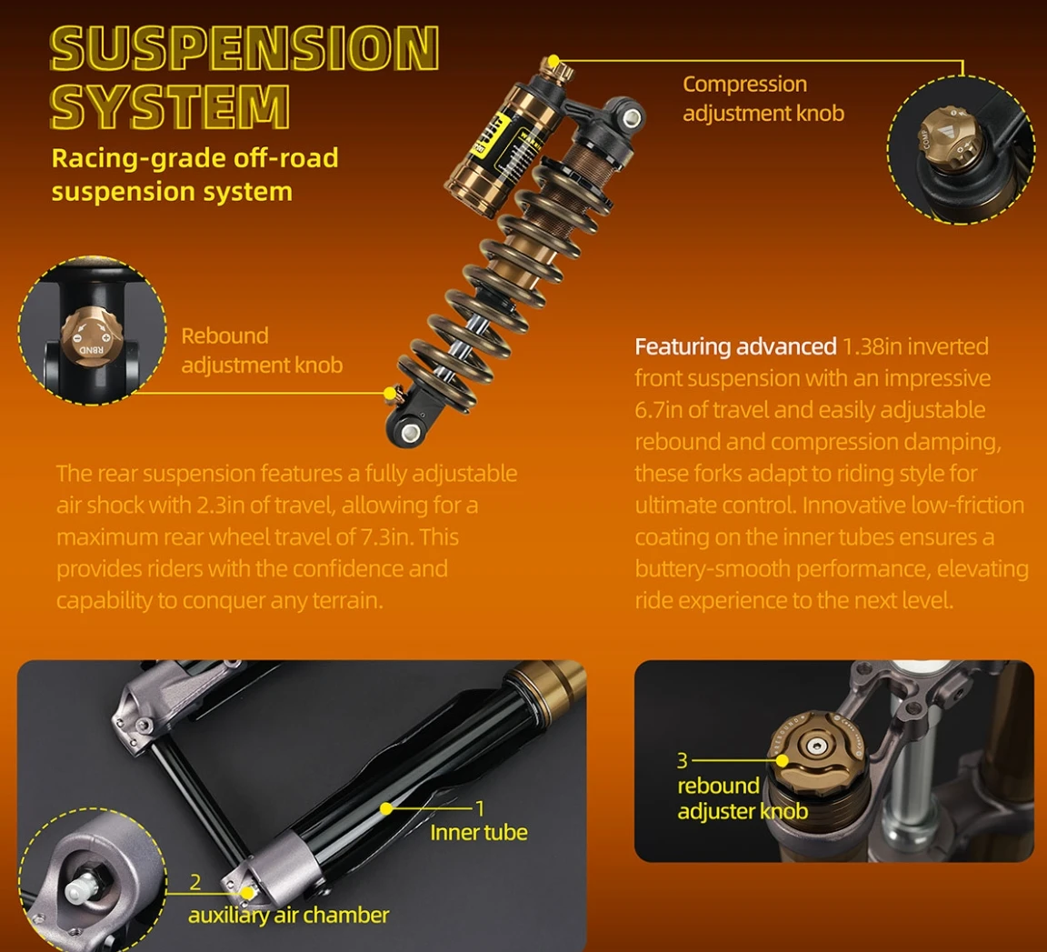 Direct Sale 2026 for Hyper Bee Electric Off-Road Motorcycle Racing 55km/h Long Range Electric Dirt Bike For Teenagers
