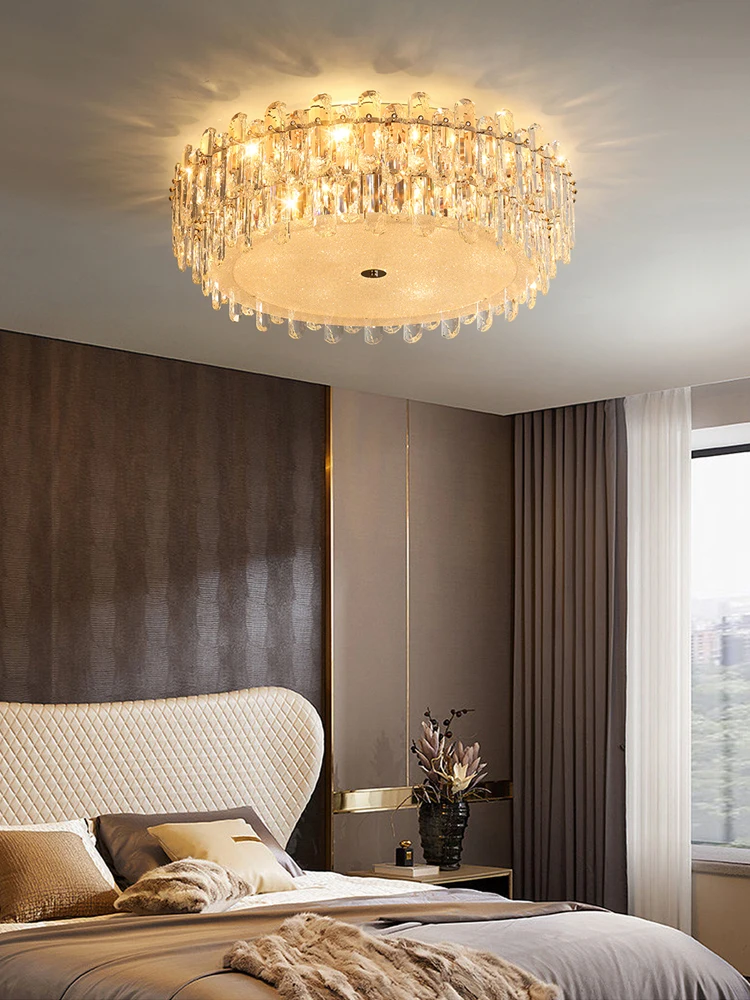 Dimmable LED Round K9 Crystal Collection Designer Lamparas De Techo Ceiling Lights.Ceiling Light.Ceiling Lamp For Living Room