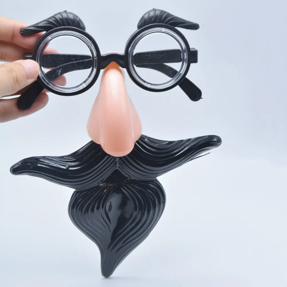 

1Pcs Large Mustache Glasses Plastic Funny Halloween Costume Party Glasses for Adults Kids Masquerade Festival Accessories