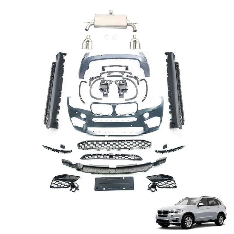 

Conversion Upgrade X5M Surround Kit Front Bumper Rear Bumper Assembly Side Skirts Centre Grille Body Kit for F15 Bodykit