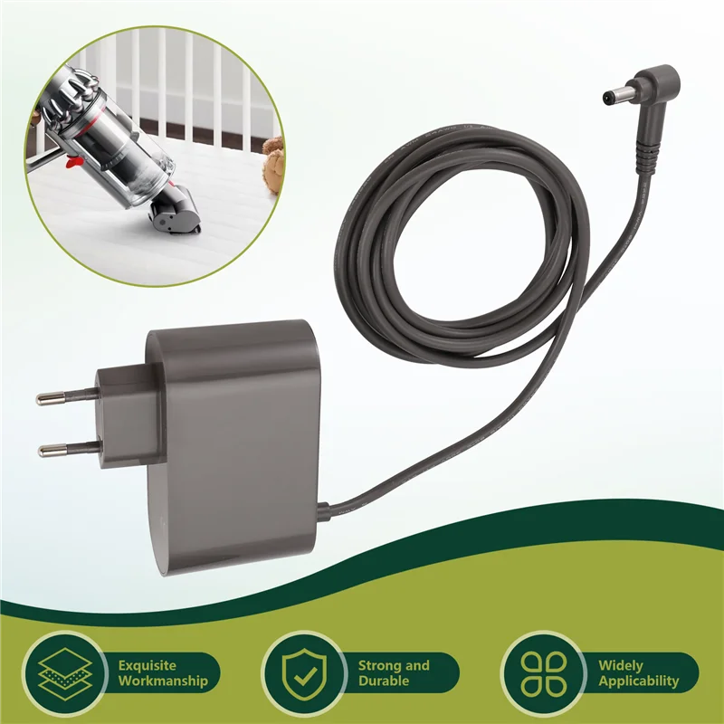 YCOC-cargador de repuesto para aspiradora inalámbrica Dyson V10 V11 V12 V15 SV12 Absolute Animal 30,45 V 1.1A enchufe europeo