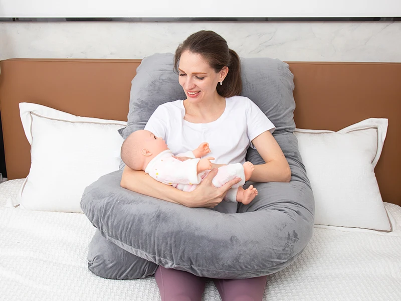 This pregnant pillow can be used as nursing pillow after your baby is born.
