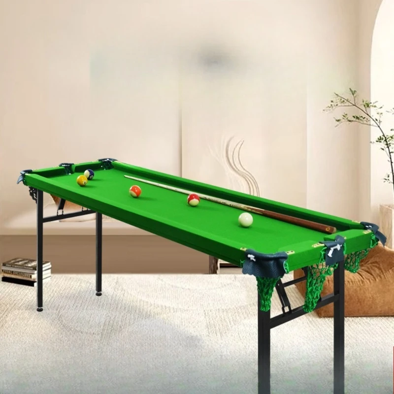 Five-point pool table household training tape warehouse edge rubber strip six-hole foldable training table