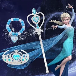 Frozen Crown Magic Wand Children's Party Decoration supplies set Princess Elsa Girl's party accessories Holiday gifts halloween