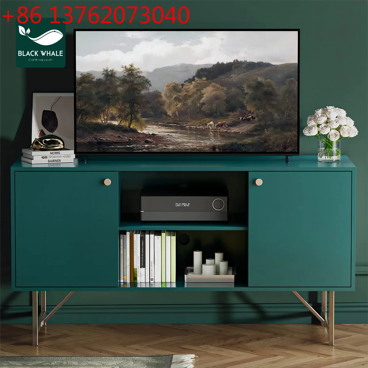 Amazon Panel Furniture Cross-border Supply Living Room TV Cabinet Floor Cabinet Storage Simple