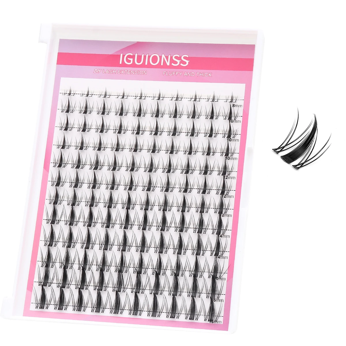 

IGUIONSS lashes Clusters IG2950 Eyelash Extensions false eyelashes Eyelash Clusters DIY Lash Extension makeup