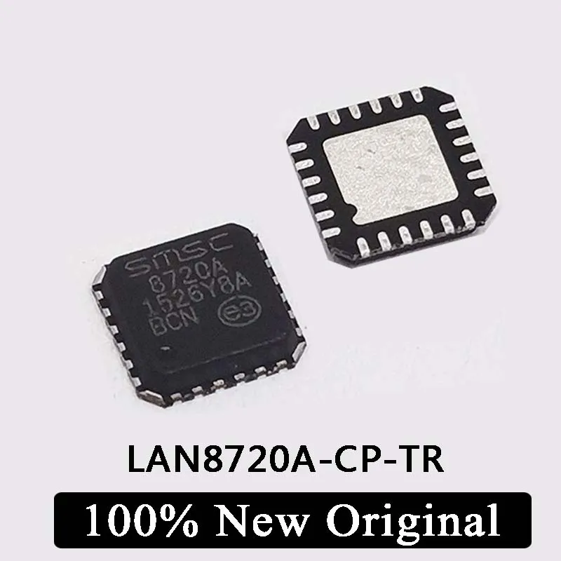 5Pcs 100% New Original SMD LAN8720A-CP-TR LAN8720A QFN-24 chip IC Chip in stock Free Shipping