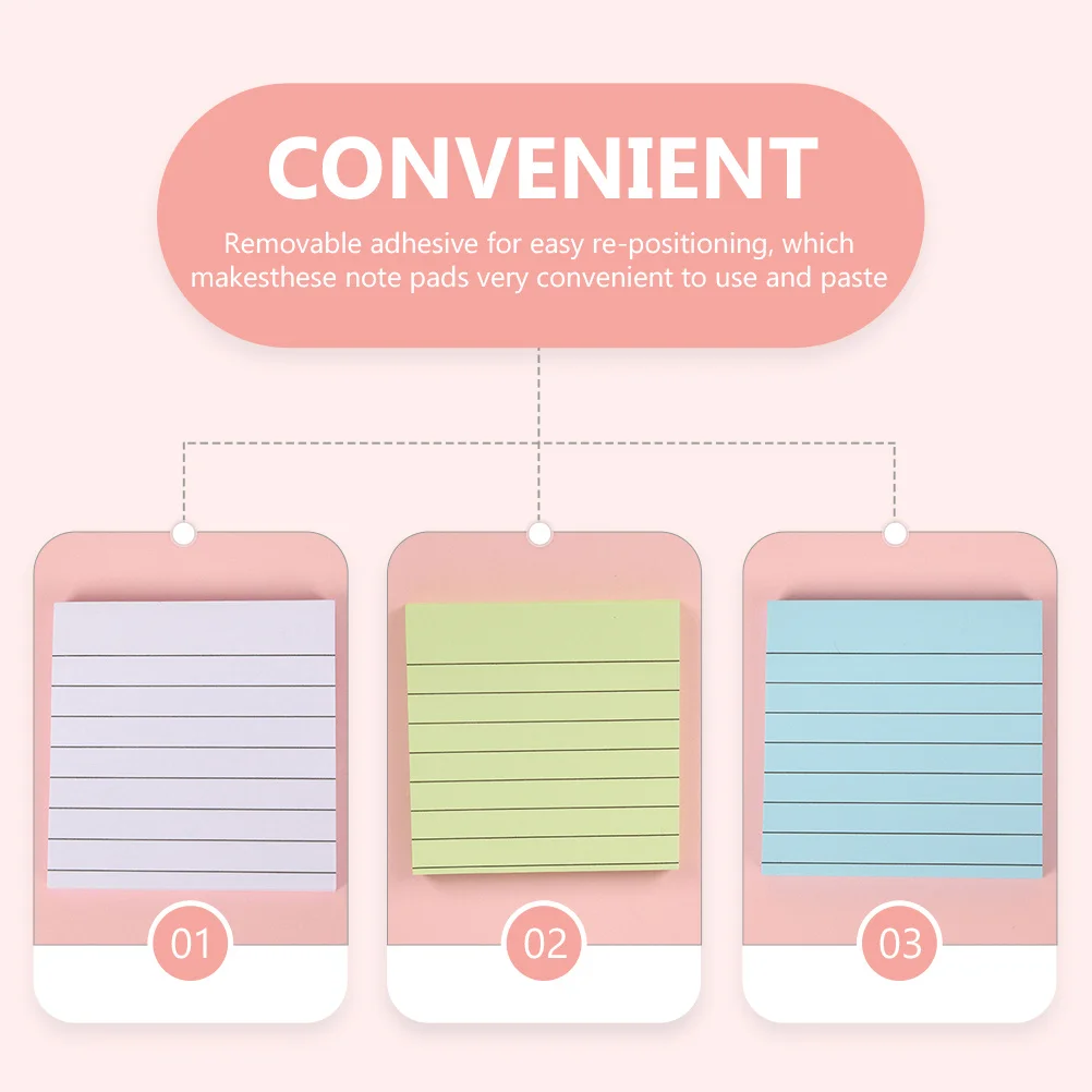 10 قطعة ملاحظات لاصقة مميزة ورقة ناعمة لوحات مذكرة لاصقة قوية مكتب المنزل استخدام مذكرة رسالة ذاتية اللصق #3