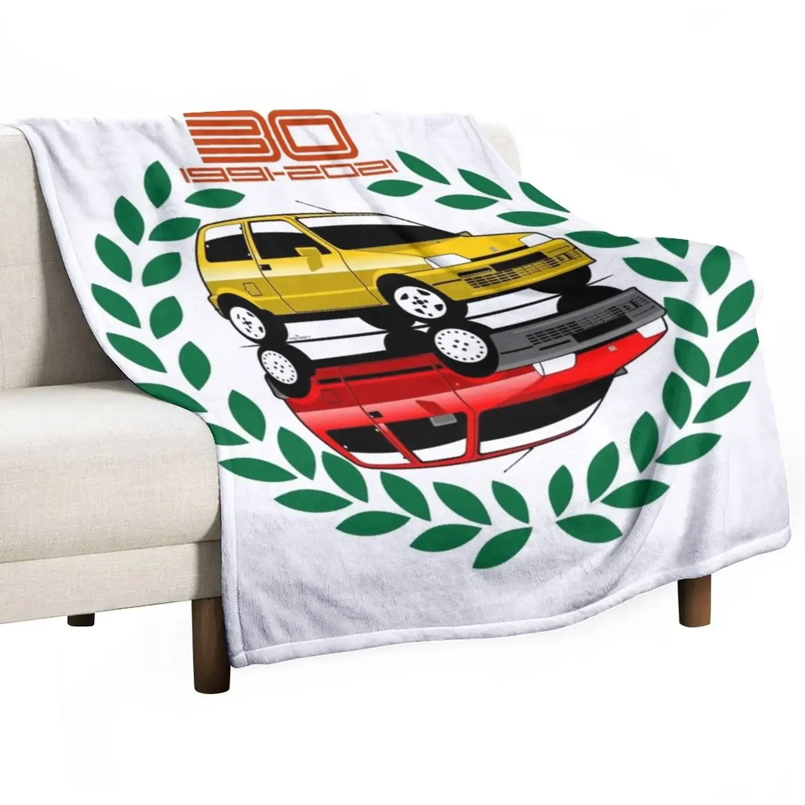 

Fiat Cinquecento 30 years Throw Blanket blankets ands Bed linens anime Heavy Blankets