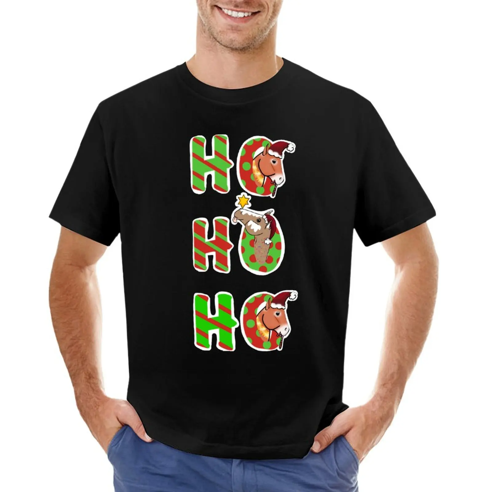 Hohoho ponies T-Shirt plus sizes graphic t shirt vintage new edition men tshirt