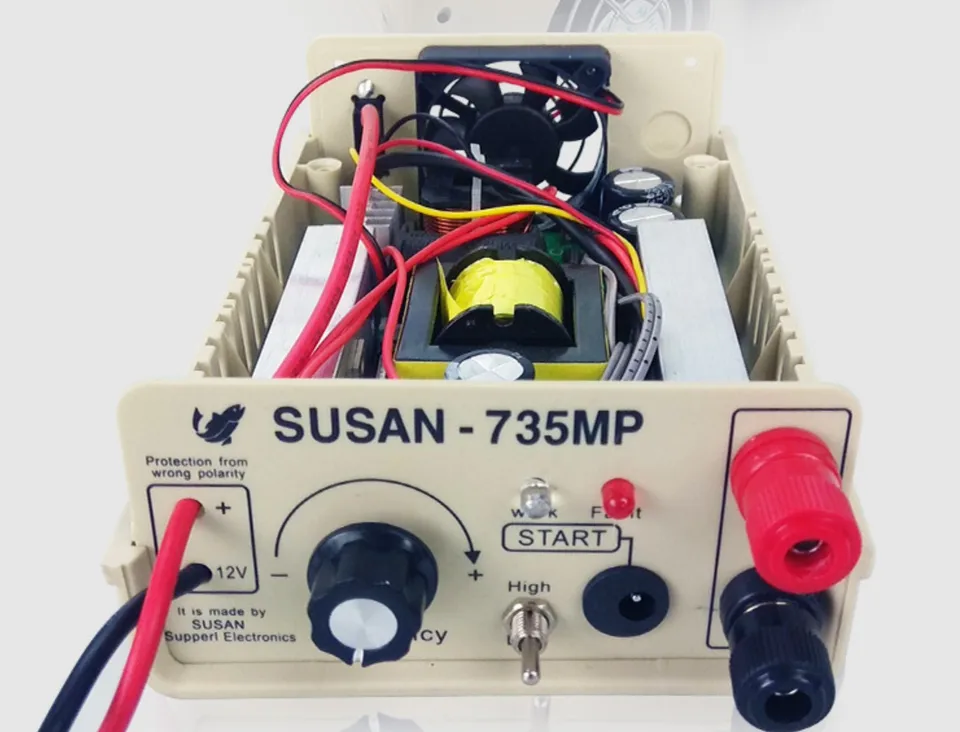 Produktbild von Susan-735mp Inverter 1200W Spitzenleistung – 12V Auf 230V Wechselrichter Mit Frequenzregelung – Für Notstrom & Angeln