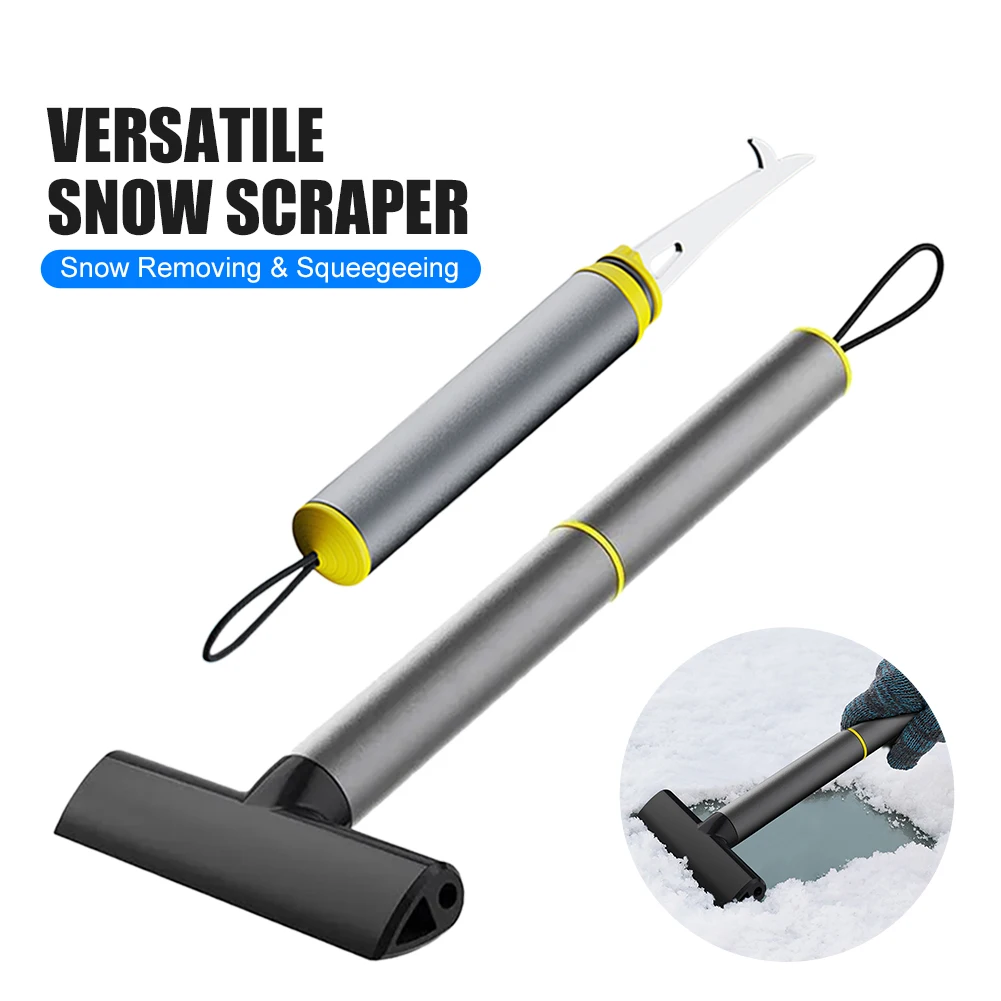 Car Ice Scraper Snow Removal Car Windshield Window Snow Cleaning Scraping Tool Auto Ice Breaker Snow Shovel With Stone Remover