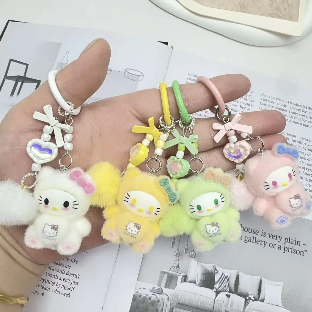 

Cartoon mini cute figurine key bag pendant ornament figurine accessory