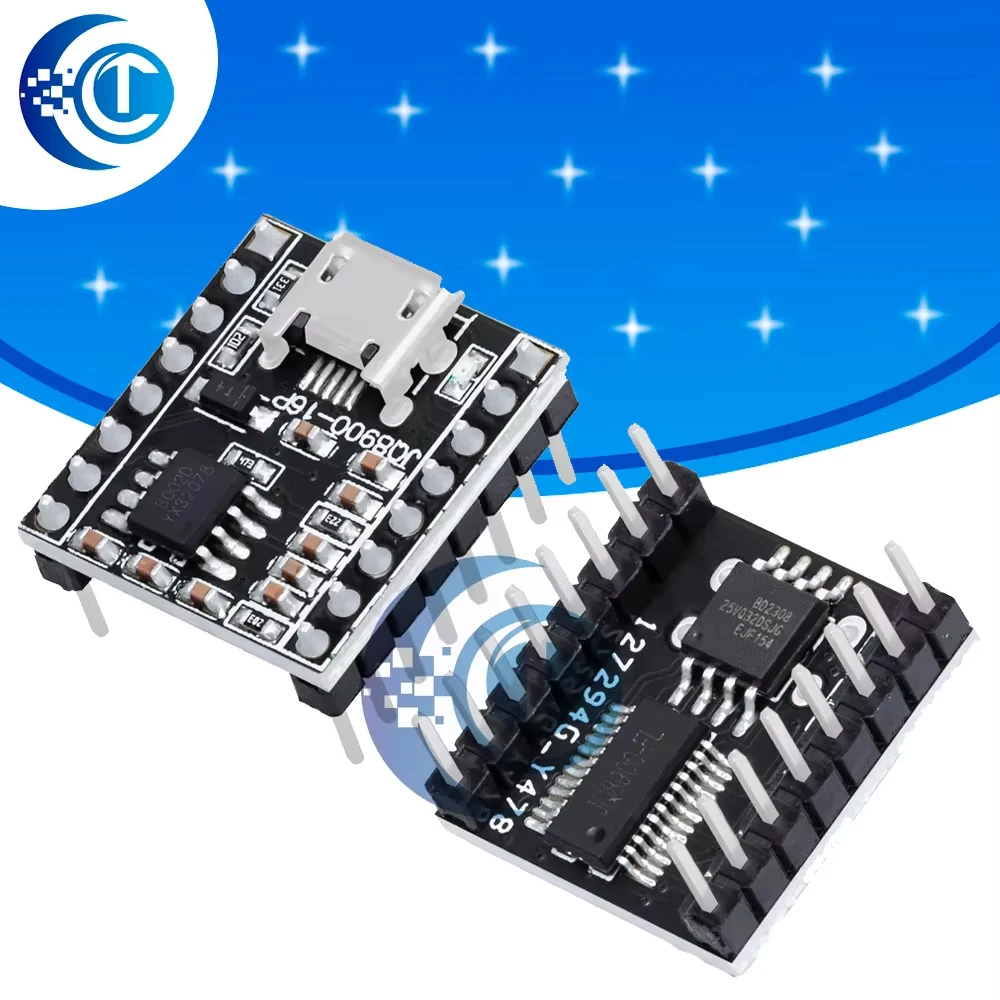 JQ8900-16P Voice Module: Customized Music, Intelligent Voice Broadcast & MP3 Recognition – USB Serial Port