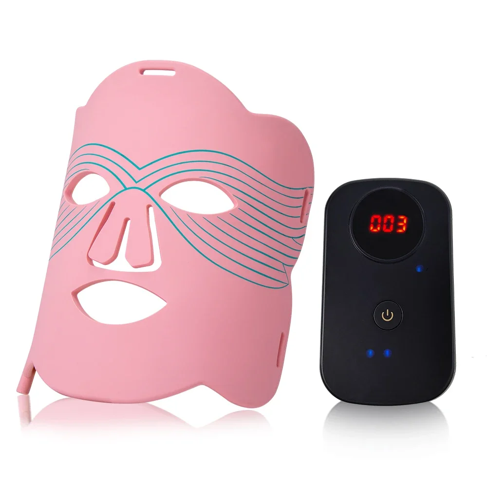 New Arrival Red Led Light Infrared Flexible Soft Mask Silicone Many Color Led Therapy Advanced Led Facial Mask