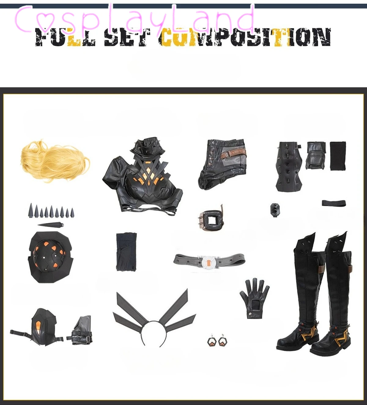 Rivals Magik Cosplay Costume Black Leather Illyana Costume Top Shorts Accessories Full Set Halloween Comic Con Women Sexy Outfit