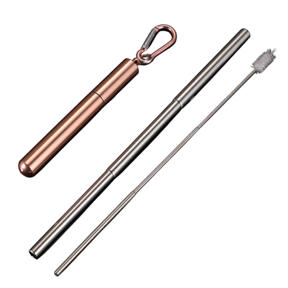 Perfect For Outdoor Travel Collapsible Straw Cleaning Brush For Straws Hygienic Cleaning Brush Reusable Drinking Straw