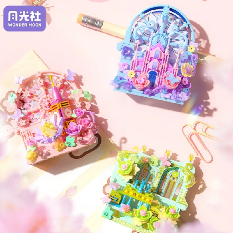 

Цветочное здание, искусство, окружающая среда, магнит на холодильник, строительные блоки, сращивание, модель замка, детские игрушки, сборка рождественских подарков