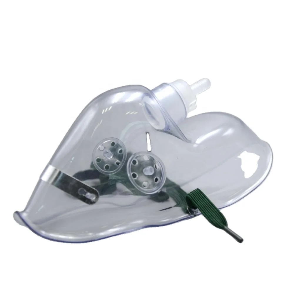 Clear or Green Color Disposable Oxygen Mask