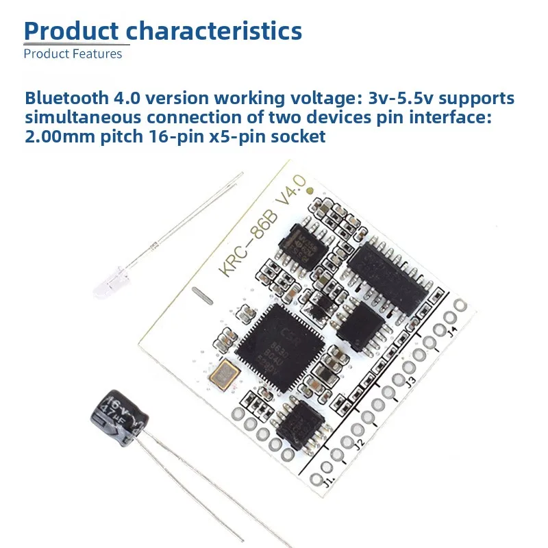 KRC-86B Bluetooth Audio Module Wireless Board HiFi Bluetooth 4.0 for DIY Speaker Amplifier Upgrade