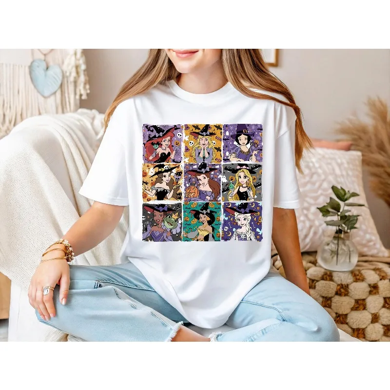 قمصان الأميرة الهالوين، قمصان ديزني للهالوين، قمصان أميرات ديزني للهالوين، قمصان موسم الرعب، قمصان الرعب