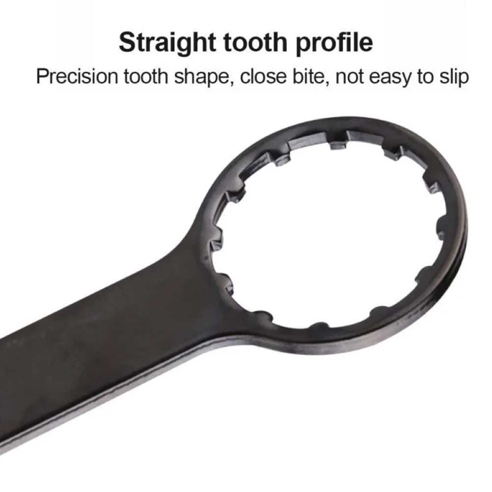 

1Pcs Black Alloy Front Fork Spanner Double Head Mountain Bike Repair Tool Front Fork Remover Wrench Bike Accessories