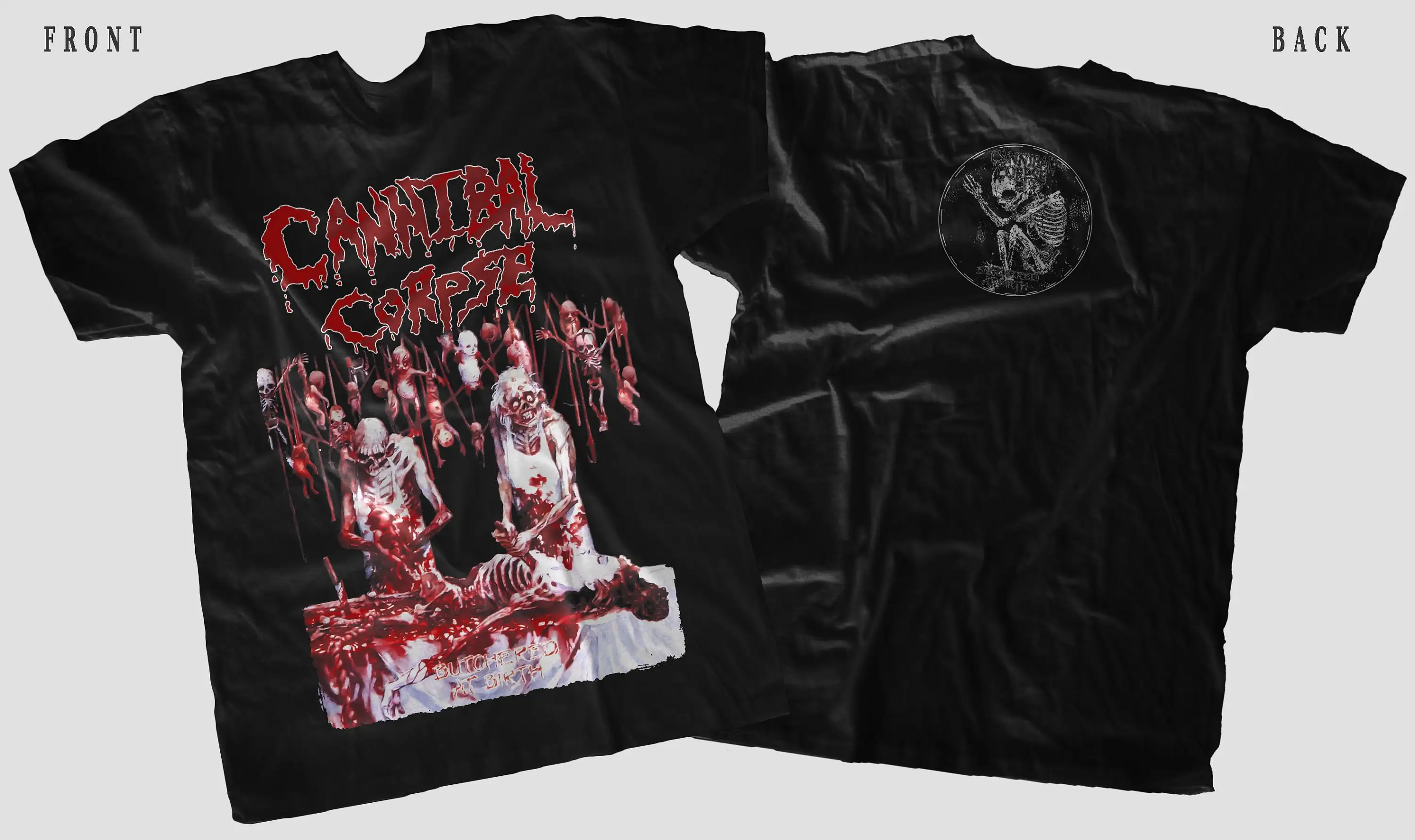 New D T G Printed Shirt Cannibal Corpse Butchered At Birth Size S M L Xl 2 3 4 5 6 7Xl