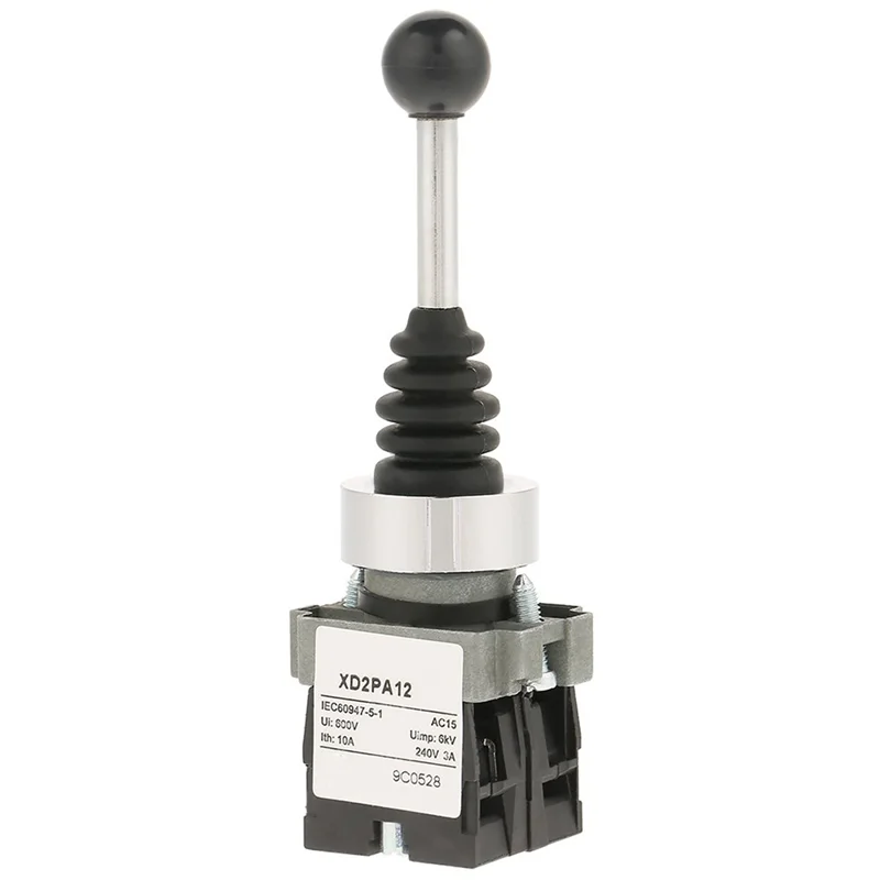 

ABJI-2X Джойстик-переключатель XD2PA12 AC3000V Крестовой переключатель Двойной самоблокирующийся переключатель 2 однорычажные переключатели