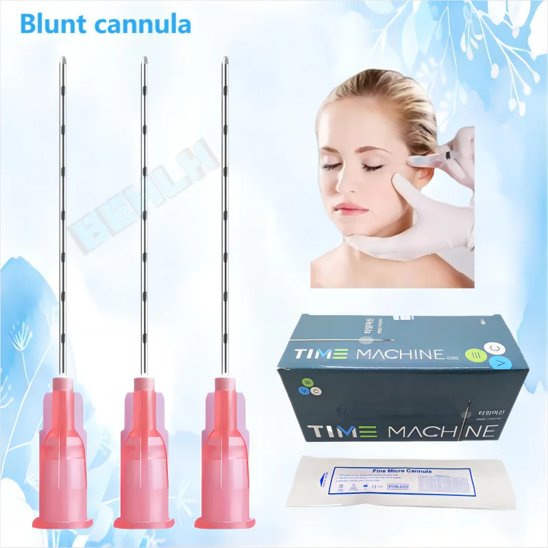 Cânula de Cabeça Romba Miniatura para Material de Enchimento Descartável Estéril 14g 18g 20g 21g 22g 25g 27g 30g 25g 38 50 70 Milímetros 90 Milímetros 100 Milímetros