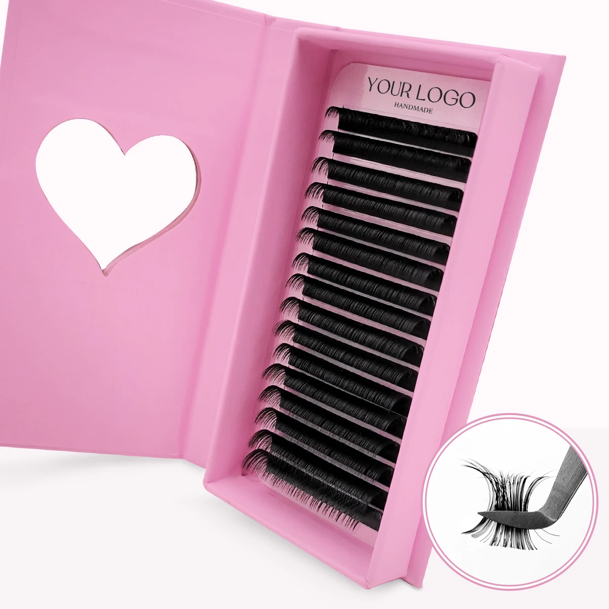 

10 коробок, оптовая продажа, индивидуальное наращивание ресниц, легкий веер, кашемировый объем, лотки для наращивания ресниц, объем ресниц, легкий веер, русские ресницы