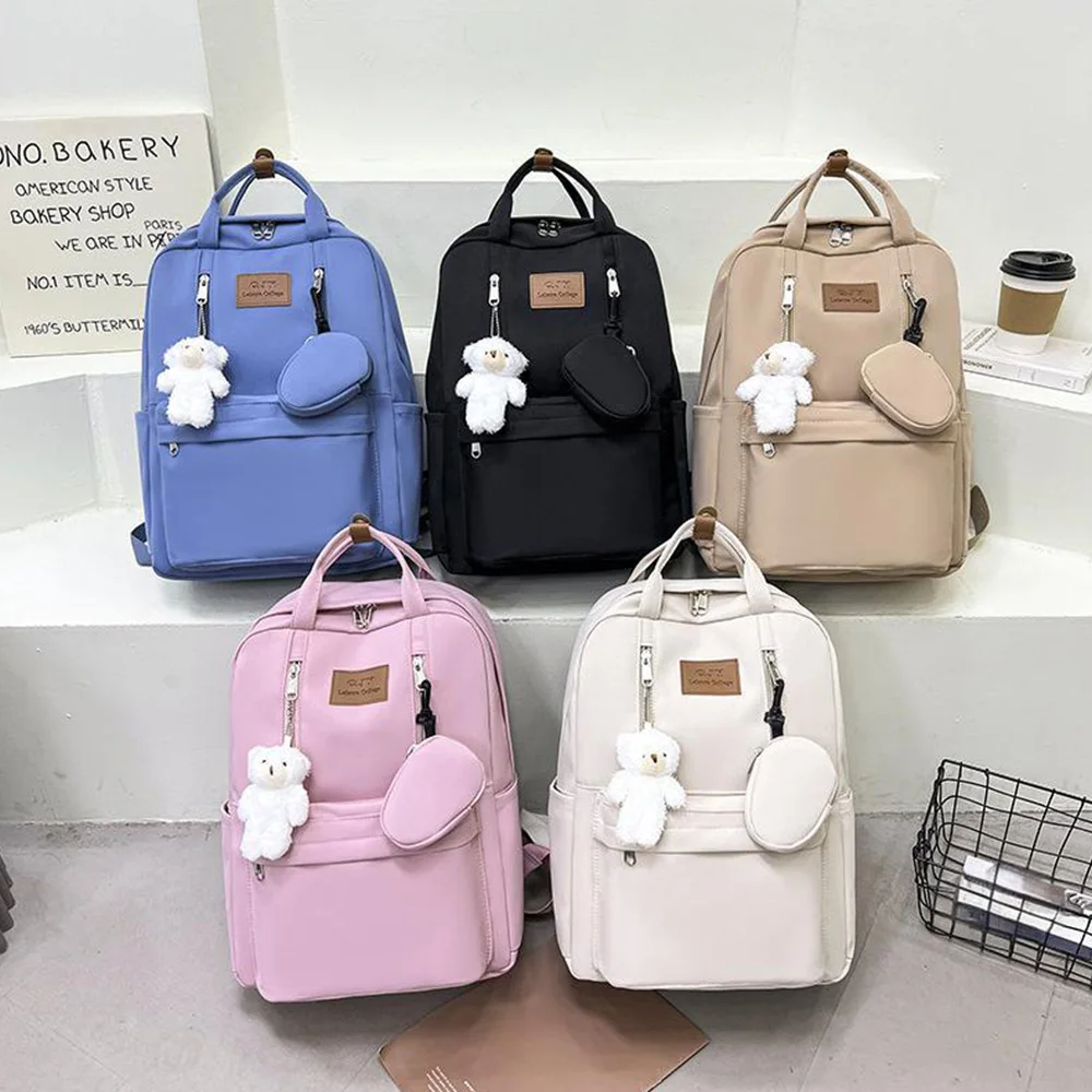 

Large Capacity Japanese Style Backpack Lightweight Versatile Women's School Bag Daily Casual INS Student Backpack